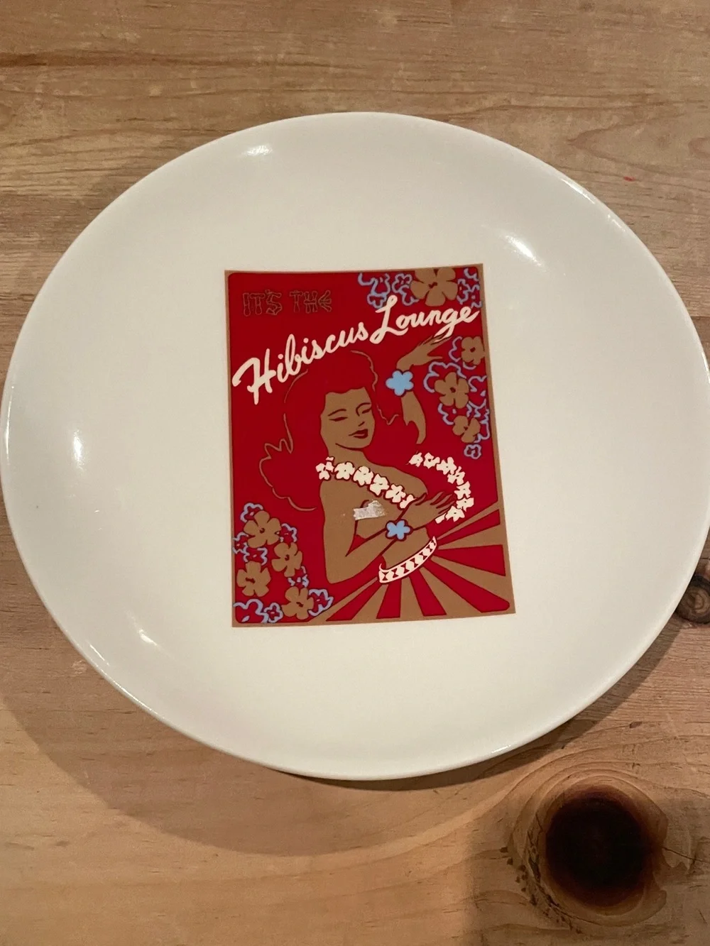 NWT (2) Pottery Barn Vtg Aloha Girls 8” appetizer tapas plates recipes on back